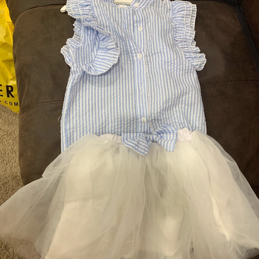 Girls Tutu skirt and matching shirt